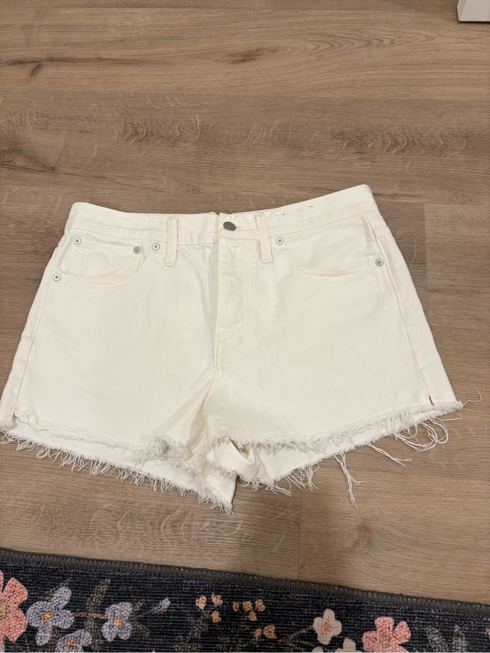 Madewell Relaxed Denim 100% Cotton Shorts Size 27 - Picture 1 of 6